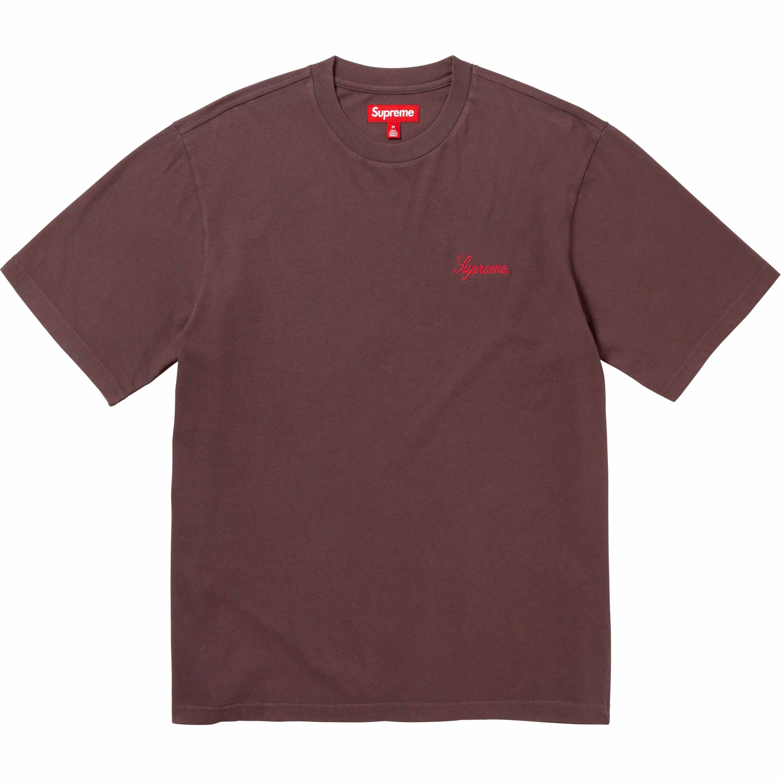 Washed Script S/S Top view 6